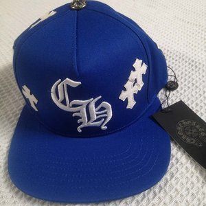 Chrome Hearts Blue Cross Patch Cap